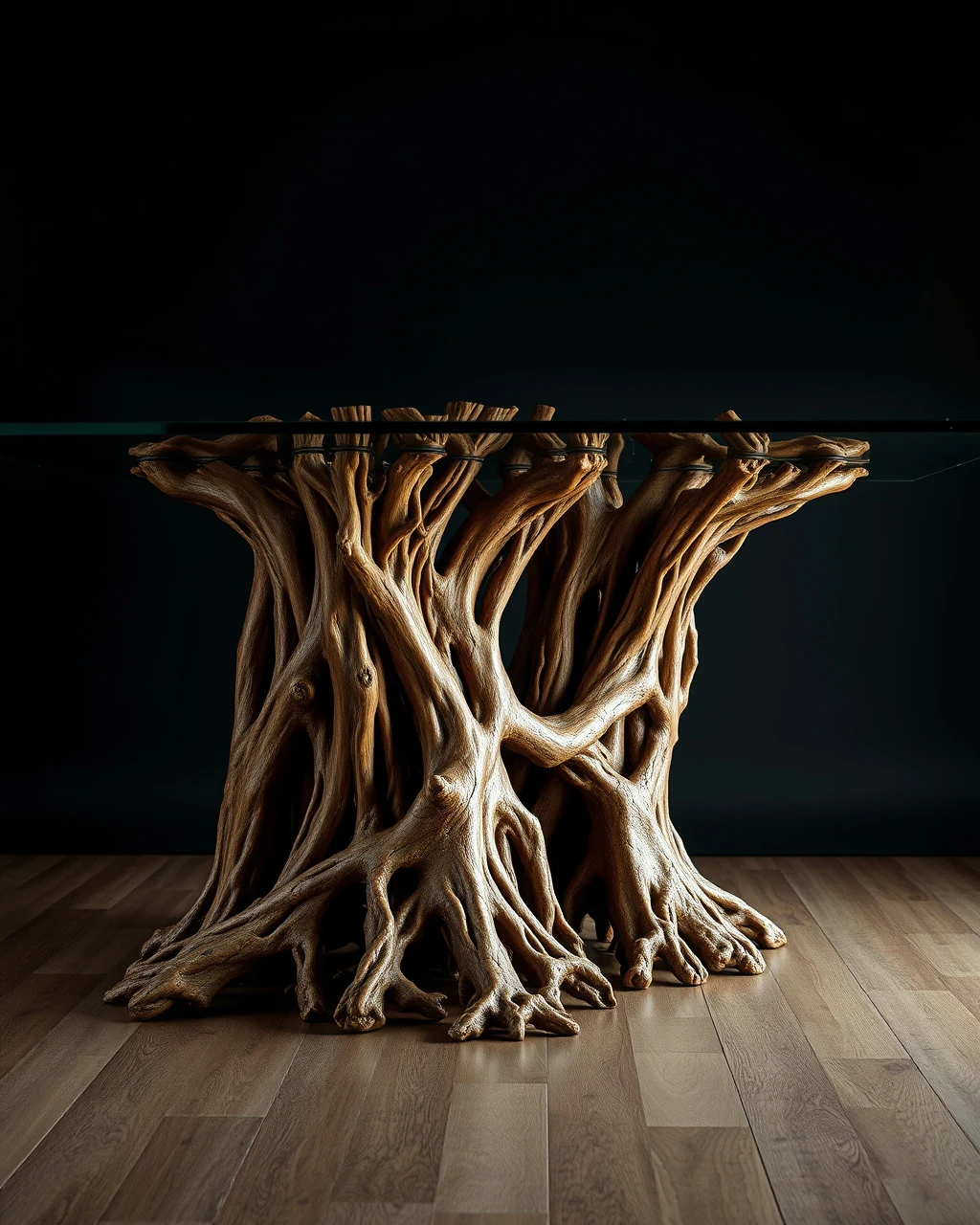 Root dining table sculpture